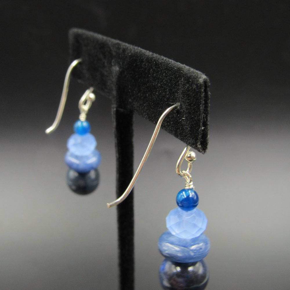 Sterling Silver Multiple Different Blue Stones Ea… - image 4